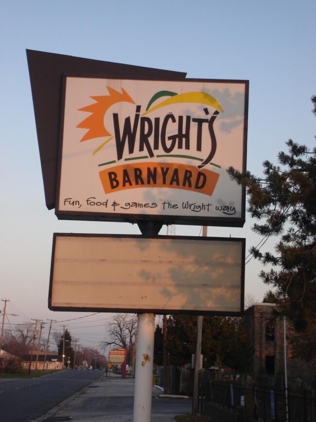 Wright’s Barnyard Sign 2006